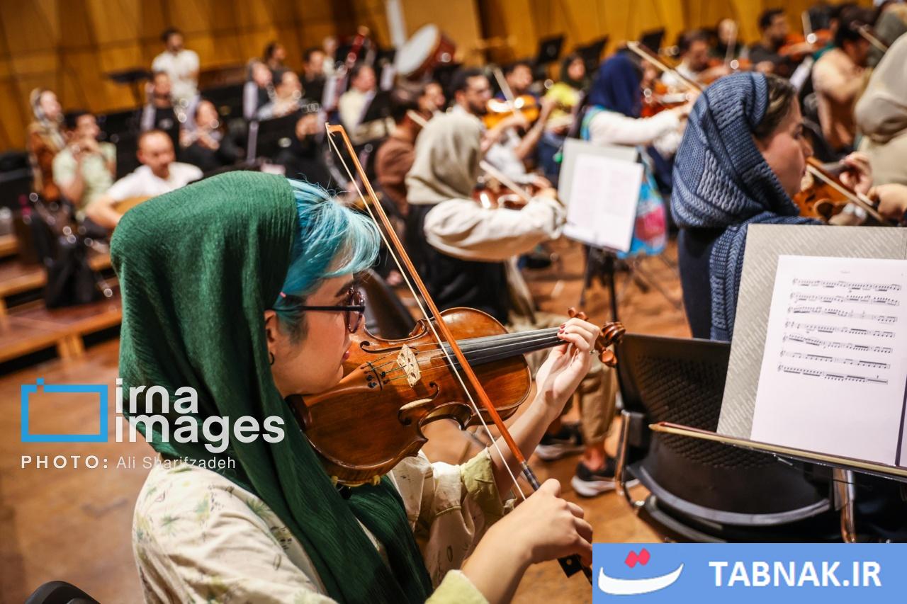 عکسهای تمرین ارکستر موسیقی ایران در سال 1404