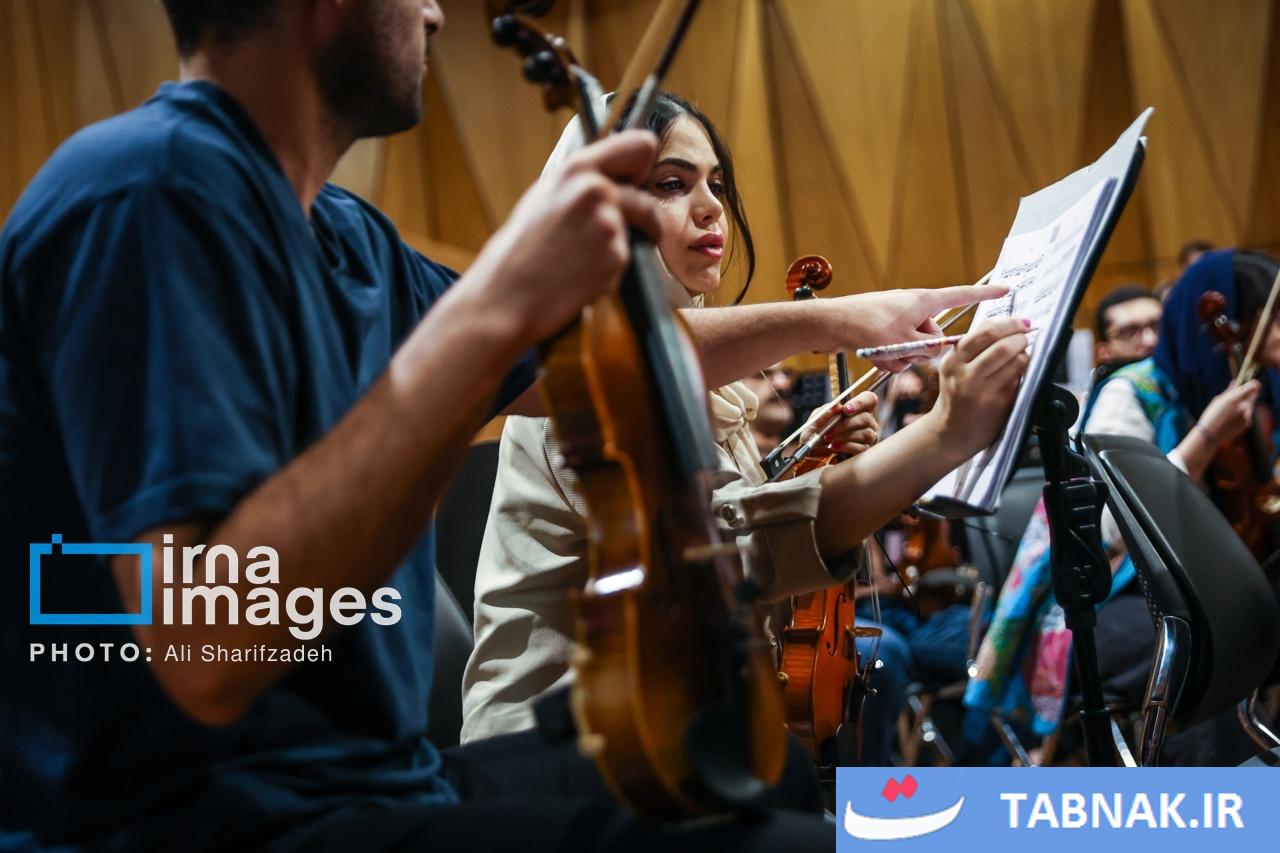 عکسهای تمرین ارکستر موسیقی ایران در سال 1404